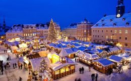 Mùa đông Châu Âu mùa tuyết rơi