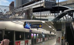 Tuyến tàu điện ngầm Sukhumvit và tàu điện trên cao National Stadium