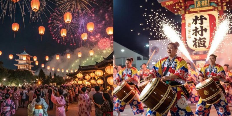 Nhật Bản tháng 8 là thời điểm tổ chức nhiều lễ hội lớn