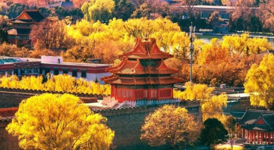 Sắc thu Trung Quốc đẹp như một bức tranh thiên nhiên